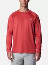 Men's PFG Solar Stream™ Long Sleeve Shirt Sunset Red