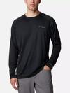 Men's PFG Solar Stream™ Long Sleeve Shirt Black