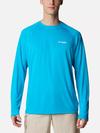 Men's PFG Solar Stream™ Long Sleeve Shirt Ocean Blue