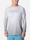 Men's PFG Super Terminal Tackle™ Super Fade Long Sleeve Shirt Cirrus Grey Techcamo, Bathymetric SF