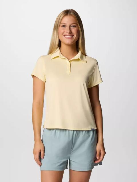 Women's PFG Tidal Tee™ Short Sleeve Polo Lemon Wash