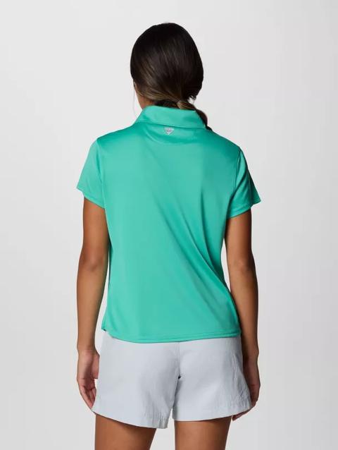 Women's PFG Tidal Tee™ Short Sleeve Polo Glaze Green