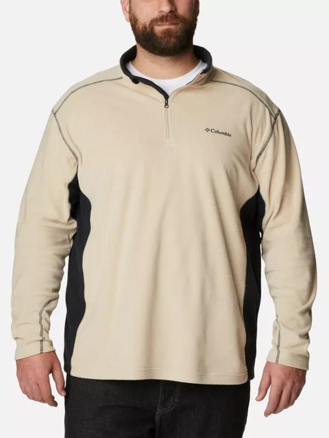 Men's Klamath Range™ II Half Zip Fleece Pullover - Big Ancient Fossil, Black