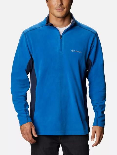 Men's Klamath Range™ II Half Zip Fleece Pullover - Big Bright Indigo, Collegiate Navy