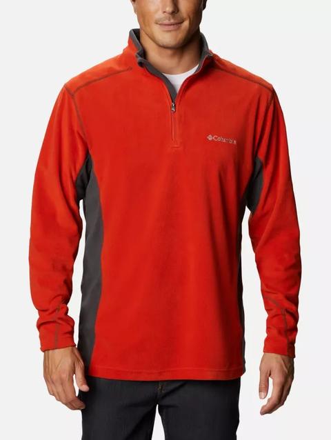 Men's Klamath Range™ II Half Zip Fleece Pullover - Big Bonfire, Shark