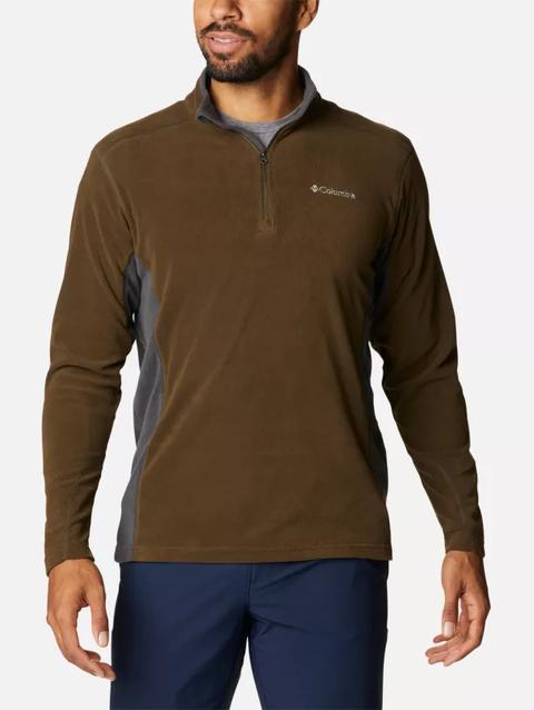 Men's Klamath Range™ II Half Zip Fleece Pullover - Tall Olive Green, Shark