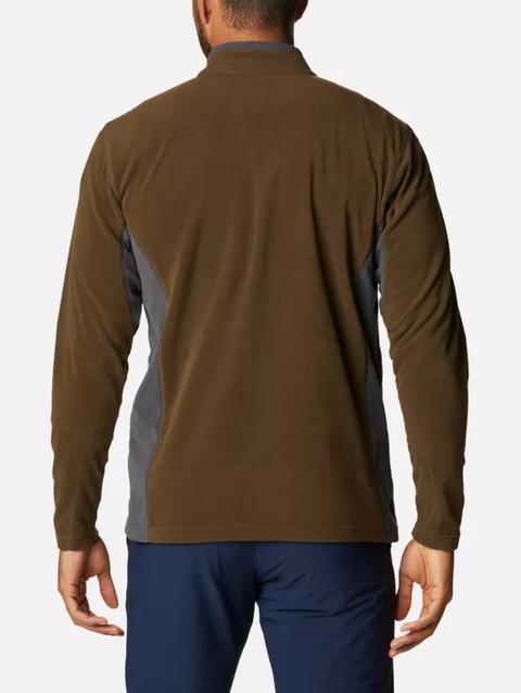 Men's Klamath Range™ II Half Zip Fleece Pullover - Tall Olive Green, Shark