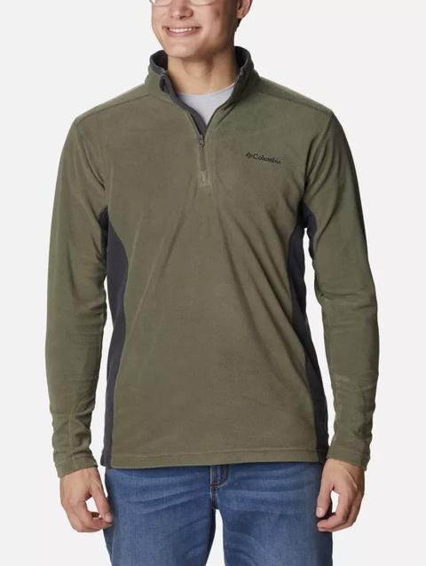 Men's Klamath Range™ II Half Zip Fleece Pullover - Tall Stone Green, Shark