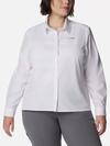 Women's Summit Valley™ Woven Long Sleeve Shirt - Plus Size White