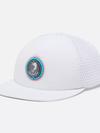 Skip Cast™ 3D Stretch Mesh Snap Back Ball Cap White