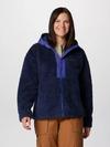 Women's Boundless Discovery™ Hooded Sherpa Jacket Collegiate Navy, Clematis Blue