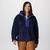 Women's Boundless Discovery™ Hooded Sherpa Jacket Collegiate Navy, Clematis Blue