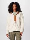 Women's Boundless Discovery™ Hooded Sherpa Jacket Chalk, Camel Brown