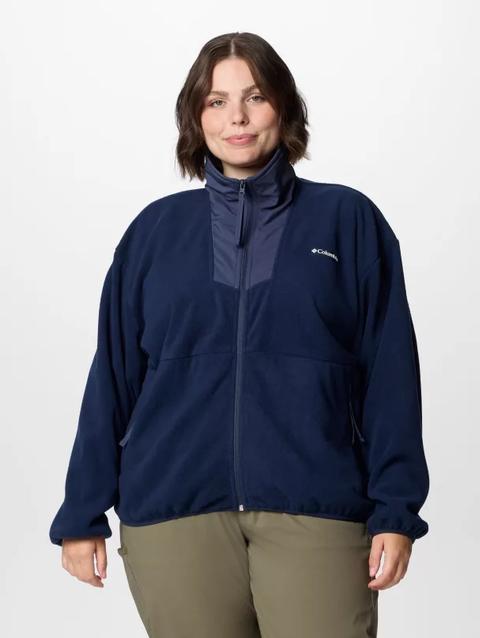 Women's Sequoia Grove™ Full Zip Fleece - Plus Size Collegiate Navy, Nocturnal