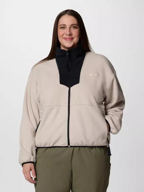 Women's Sequoia Grove™ Full Zip Fleece - Plus Size Dark Stone, Black