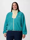 Women's Sequoia Grove™ Full Zip Fleece - Plus Size Teal, Lemon Wash