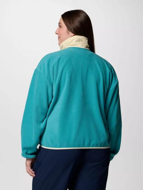 Women's Sequoia Grove™ Full Zip Fleece - Plus Size Teal, Lemon Wash