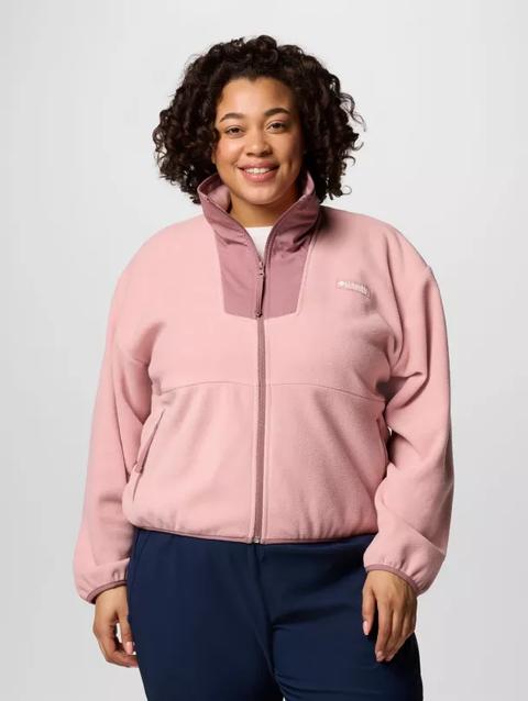 Women's Sequoia Grove™ Full Zip Fleece - Plus Size Eraser Pink, Fig