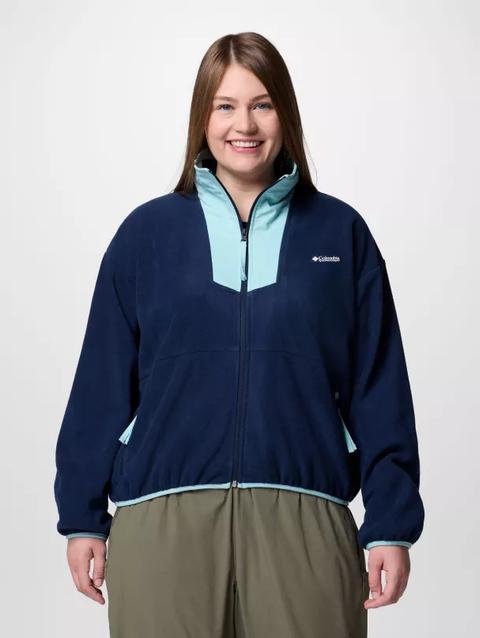 Women's Sequoia Grove™ Full Zip Fleece - Plus Size Collegiate Navy, Spray