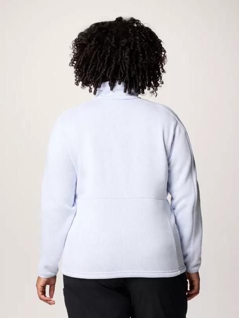 Women's Sweater Weather™ II Full Zip Jacket - Plus Size Snowdrift, Blue Hint Heather