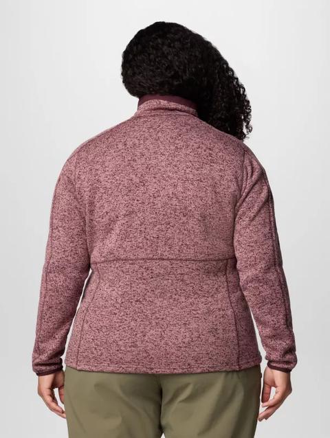 Women's Sweater Weather™ II Full Zip Jacket - Plus Size Moonvista, Fig Heather