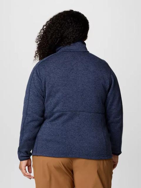 Women's Sweater Weather™ II Full Zip Jacket - Plus Size Collegiate Navy, Nocturnal Heather