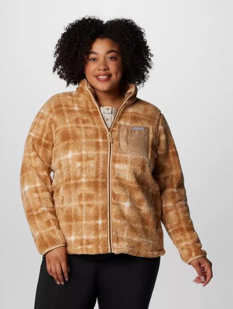 Women's West Bend™ Print Full Zip II Jacket - Plus Size Camel Brown Omblur