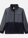 Boys' Steens Mt™ II Overlay Fleece Jacket Black, Grill