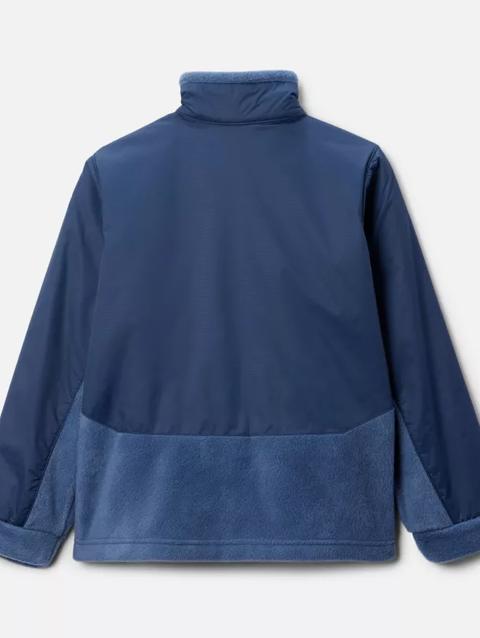 Boys' Steens Mt™ II Overlay Fleece Jacket Dark Mountain, Collegiate Navy