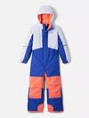 Kids' Buga™ III Suit Clematis Blue, Snowdrift, Hot Coral