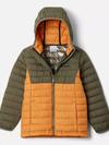 Boys' Powder Lite™ II Hooded Jacket Sunstone, Stone Green