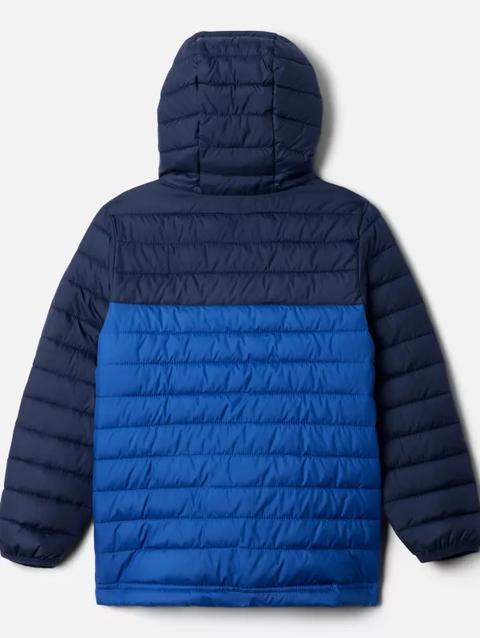 Boys' Powder Lite™ II Hooded Jacket Mountain Blue, Collegiate Navy