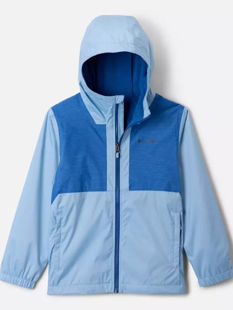 Boys' Rainy Trails™ II Fleece Lined Jacket Ripple Blue, Mountain Blue Slub