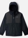 Boys' Rainy Trails™ II Fleece Lined Jacket Black, Black Slub