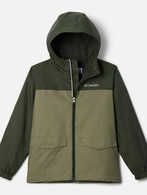 Boys' Rain-Zilla™ II Jacket Greenscape, Stone Green