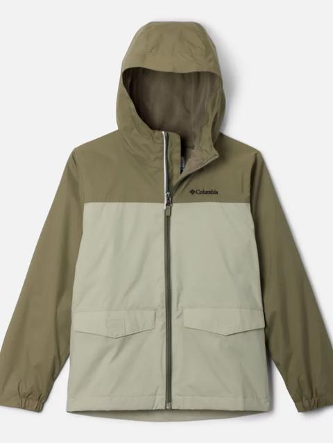 Boys' Rain-Zilla™ II Jacket Stone Green, Safari