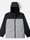 Boys' Rain-Zilla™ II Jacket Black, Columbia Grey