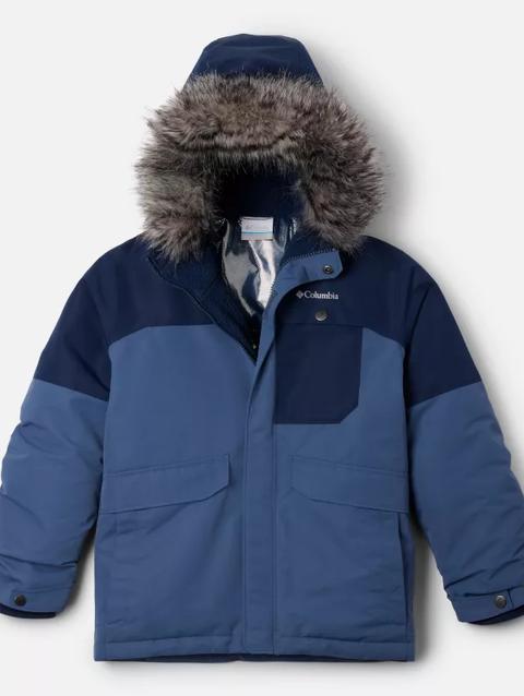 Boys' Nordic Strider™ II Jacket Dark Mountain, Collegiate Navy