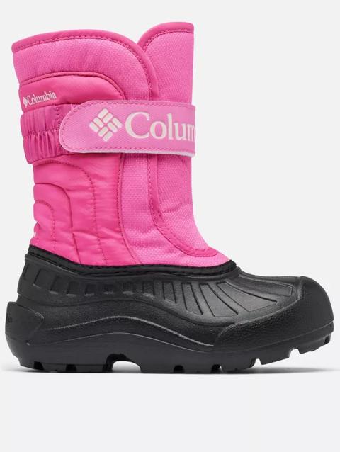 Big Kids' Powderbug™ Snowlite™ Strap Boot Pink Ice, Satin Pink