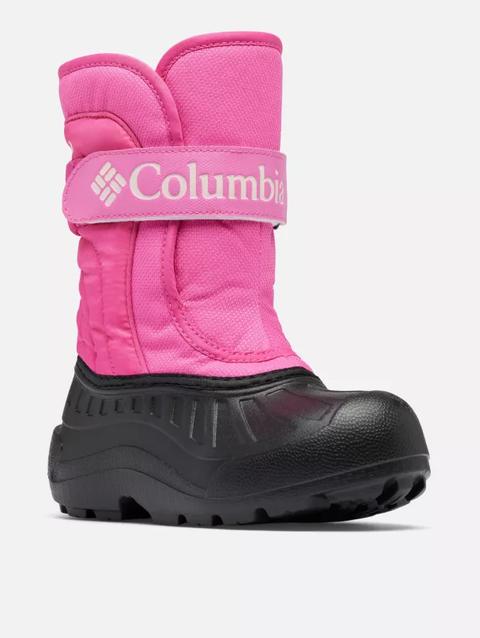 Big Kids' Powderbug™ Snowlite™ Strap Boot Pink Ice, Satin Pink