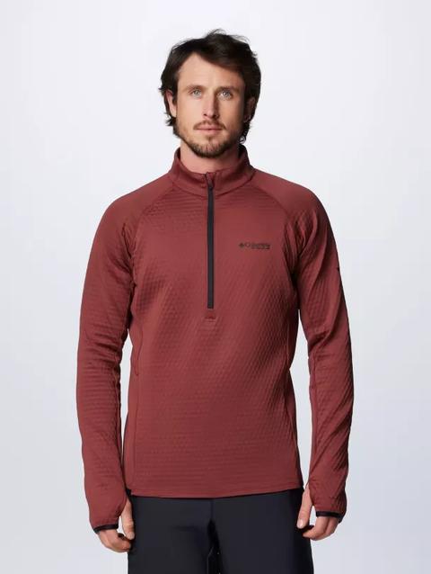 Men's Crystal Leaf™ Omni-Heat™ Helix Half Zip Pullover Spice