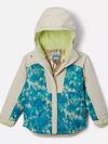 Girls' Mighty Mogul™ III Printed Jacket Geyser Timberwild, Chalk