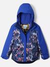 Girls' Mighty Mogul™ III Printed Jacket Clematis Blue Timberwild, Clematis Blue