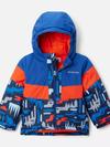 Boys' Toddler Lightning Lift™ III Printed Jacket Coll Navy Highland, Mtn Blue, Spicy