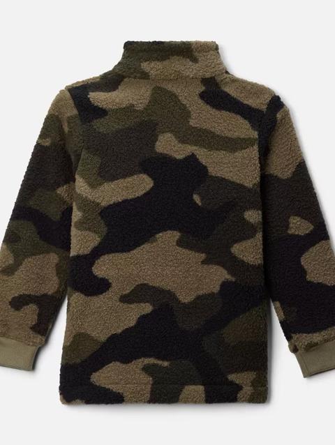 Boys' Rugged Ridge™ II Printed Sherpa Full Zip Jacket Stone Green Mod Camo