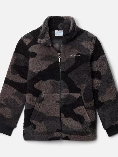 Boys' Rugged Ridge™ II Printed Sherpa Full Zip Jacket Black Mod Camo