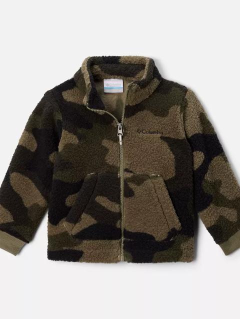 Boys' Toddler Rugged Ridge™ II Printed Sherpa Full Zip Jacket Stone Green Mod Camo