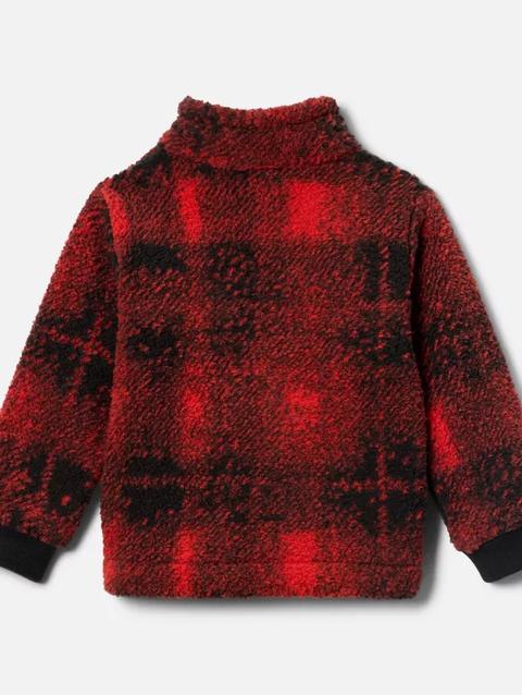 Boys' Toddler Rugged Ridge™ II Printed Sherpa Full Zip Jacket Sail Red Omblur Tonal