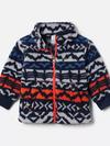 Infant Rugged Ridge™ II Printed Sherpa Full Zip Jacket Mountain Blue Madras