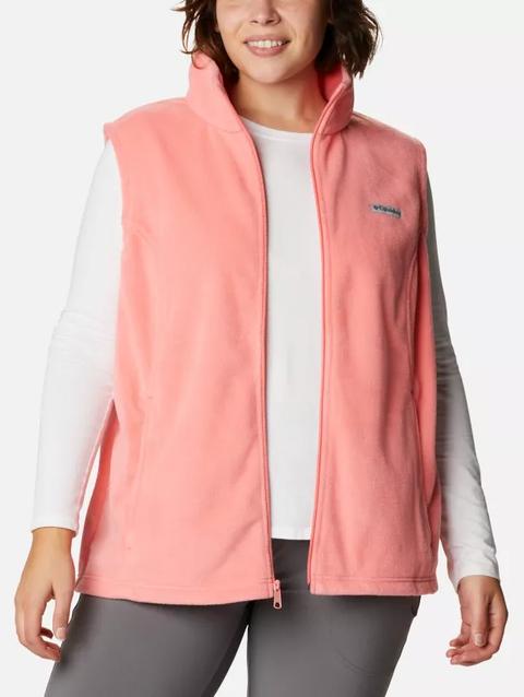 Women’s Benton Springs™ Fleece Vest - Plus Size Salmon